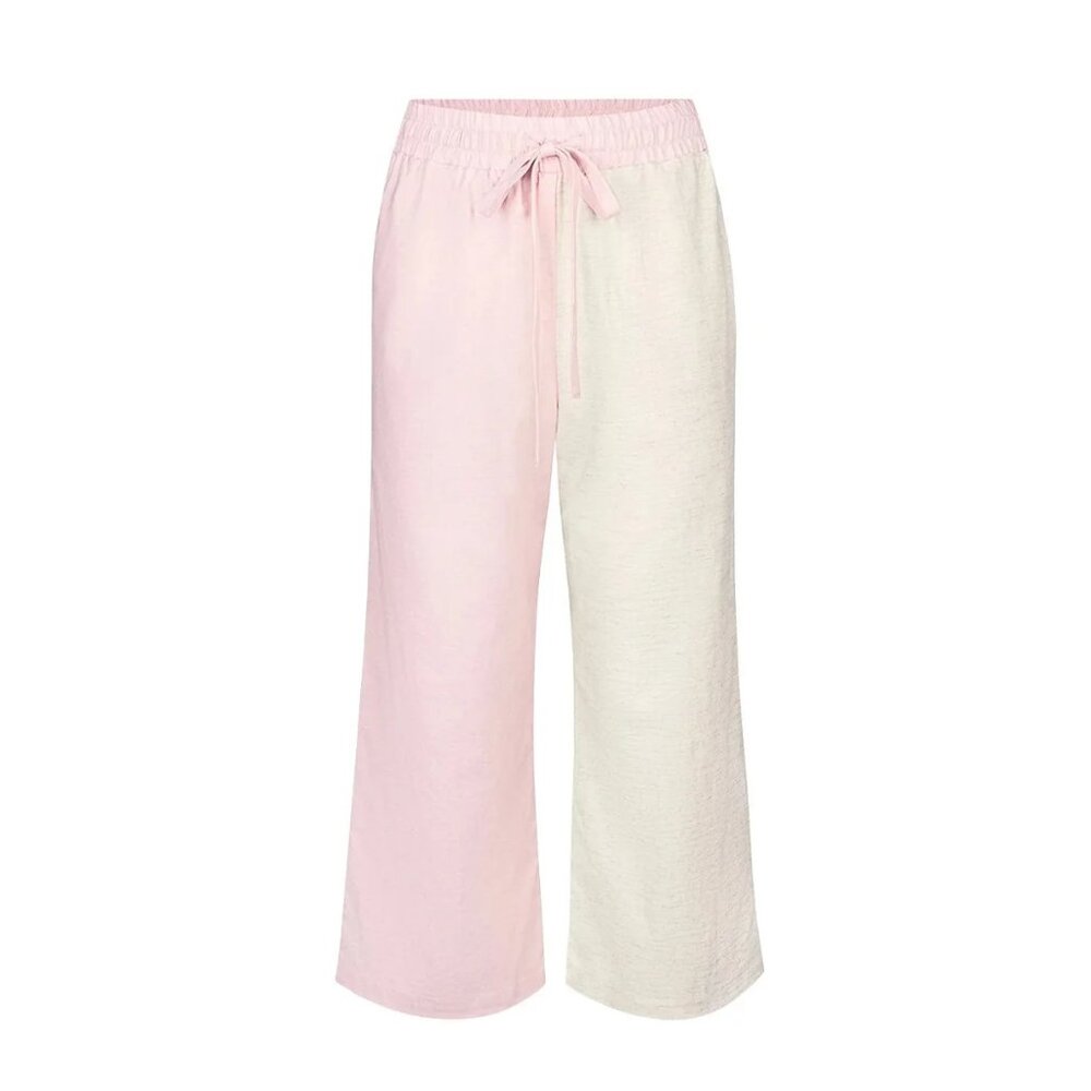 Wray NYC Lounge Pants in Blush Block- Large